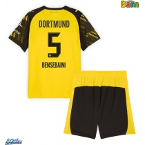 Borussia Dortmund Ramy Bensebaini #5 Hjemmedraktsett Barn 2025-26 Kortermet (+ Korte bukser)